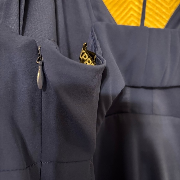 Express Blue Babydoll Skater Spaghetti Strap Chiffon Summer Dress, SZ 12 - Picture 5 of 13